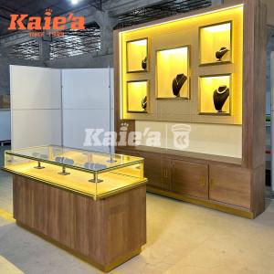 Middle Eastern Luxury Jewelry Showcase with Golden Finishes
