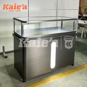 Premium Custom Gold Jewelry Cabinet for Upscale Retail Interiors