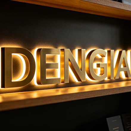 Glowing logo