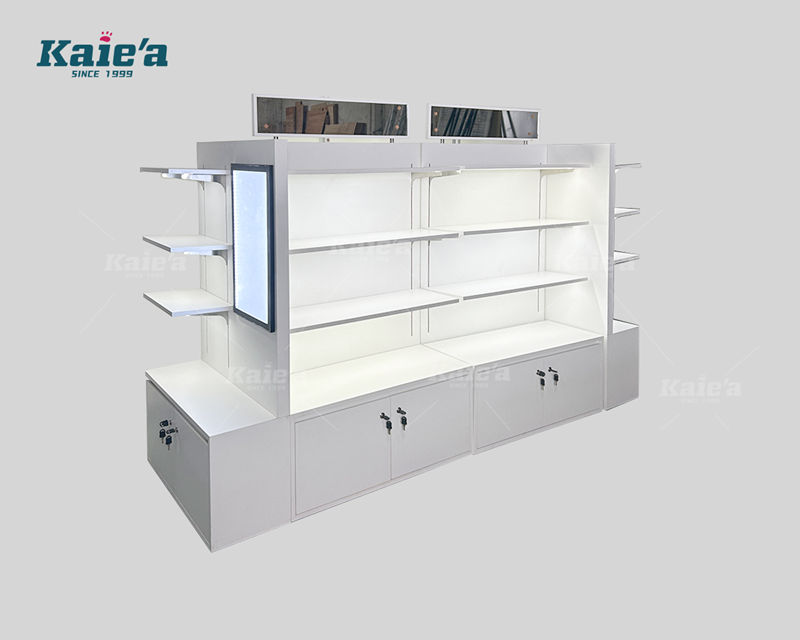 White display - Middle Island - Boutique Skin Care Store