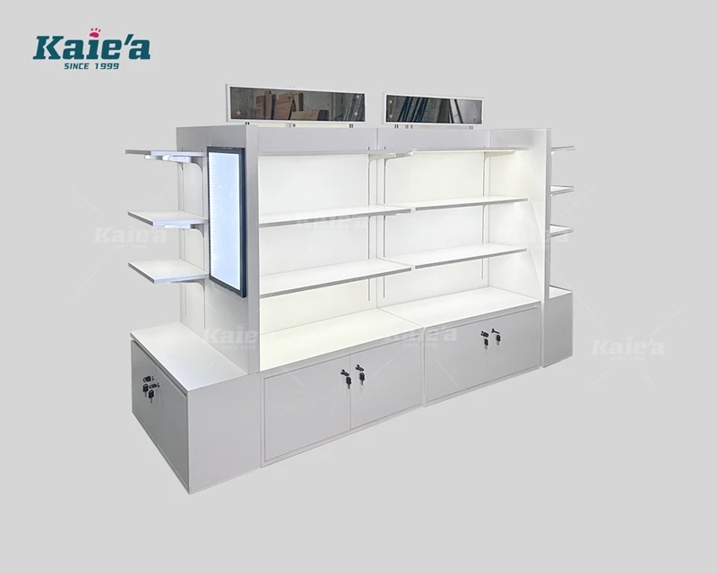 White display - Middle Island - Boutique Skin Care Store