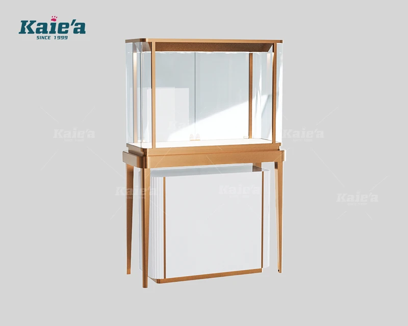 Window display of exquisite jewelry cabinet