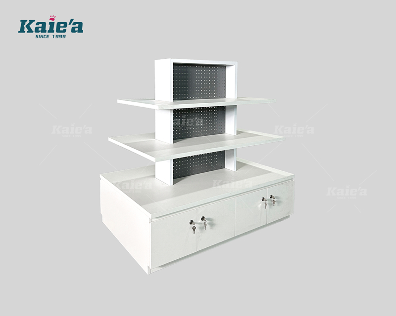 Sports store clothing display stand - White island series
