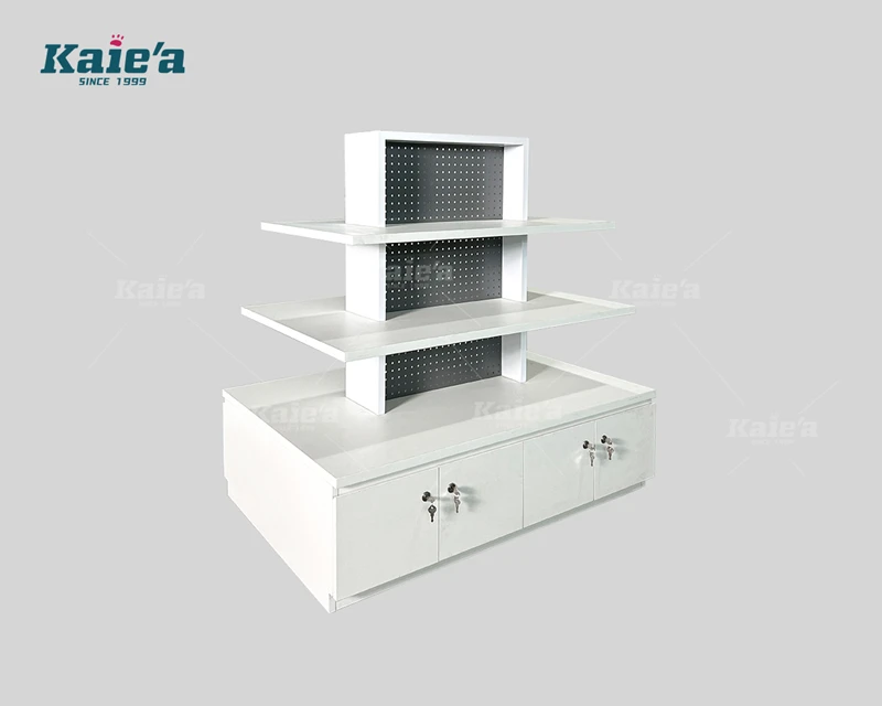 Sports store clothing display stand - White island series