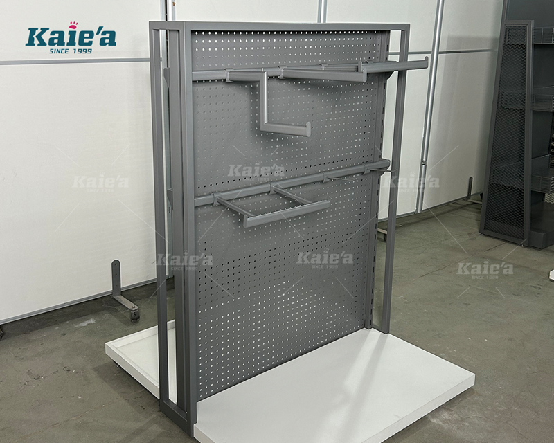 Sports store clothing display stand - Grey high cabinet series
