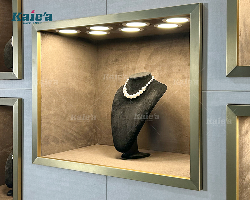 Wooden series high-quality jewelry display cabinet