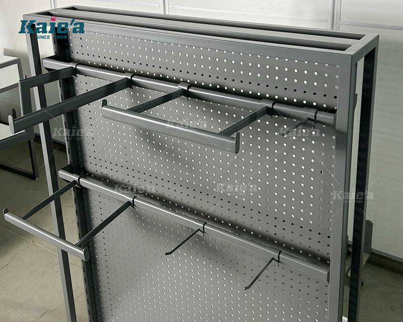 Sports store clothing display stand - Grey high cabinet series