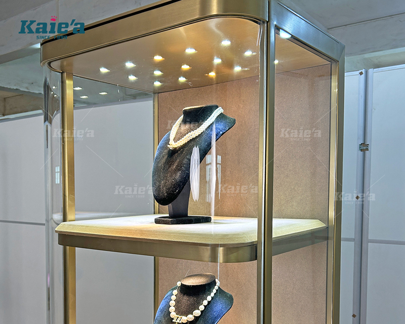 Luxurious jewelry display cabinet-tall model