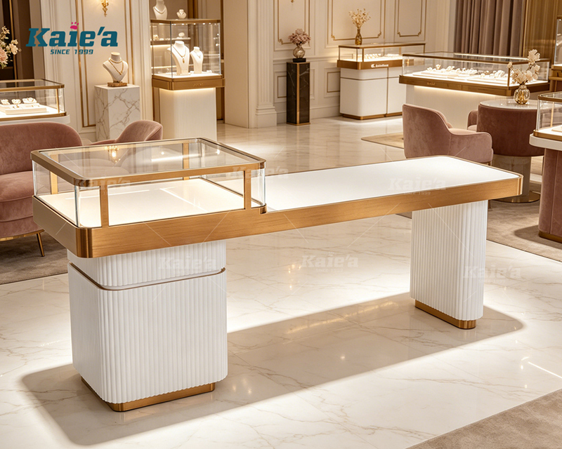 High-end jewelry store display cabinet - negotiation table