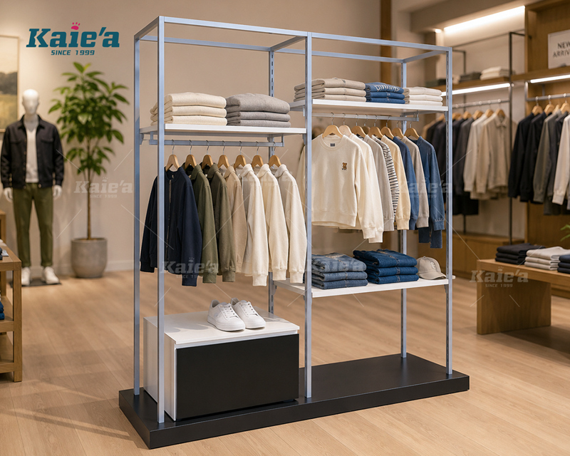 Fashion display stand - Grey high cabinet series