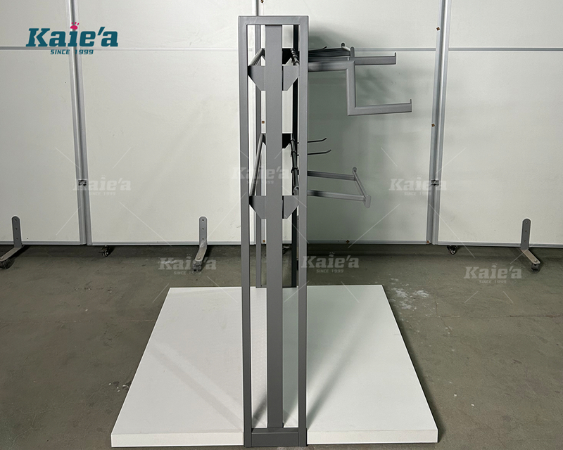 Sports store clothing display stand - Grey high cabinet series