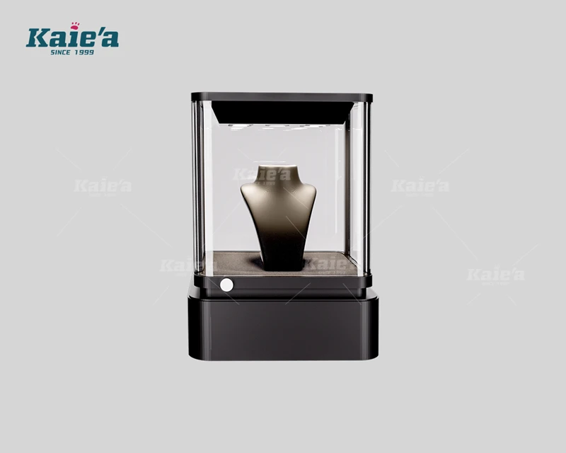 Small-sized electronic lock jewelry cabinet black color