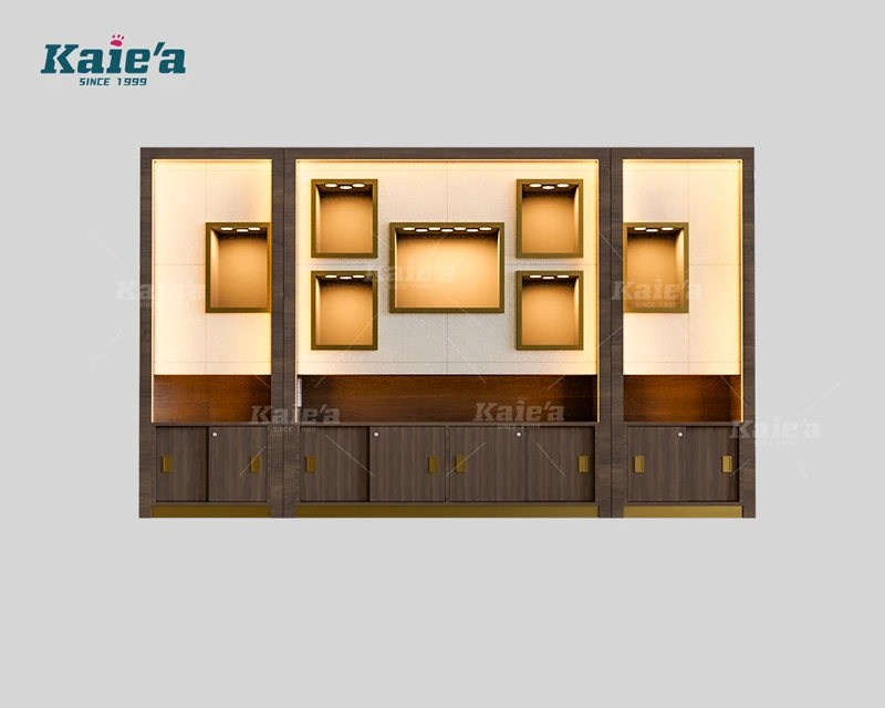 Wooden series high-quality  jewelry display cabinet