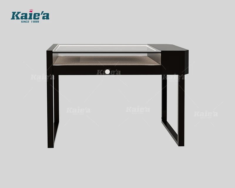 Exquisite jewelry cabinet negotiation table in black color