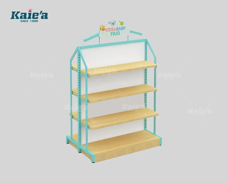 Children's clothing store island display rack