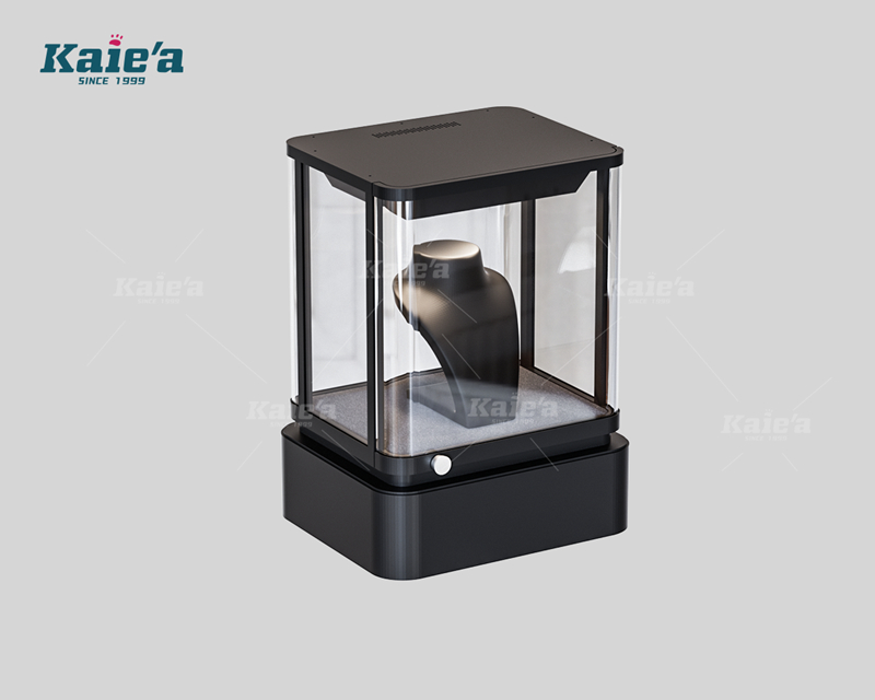 Small-sized electronic lock jewelry cabinet black color