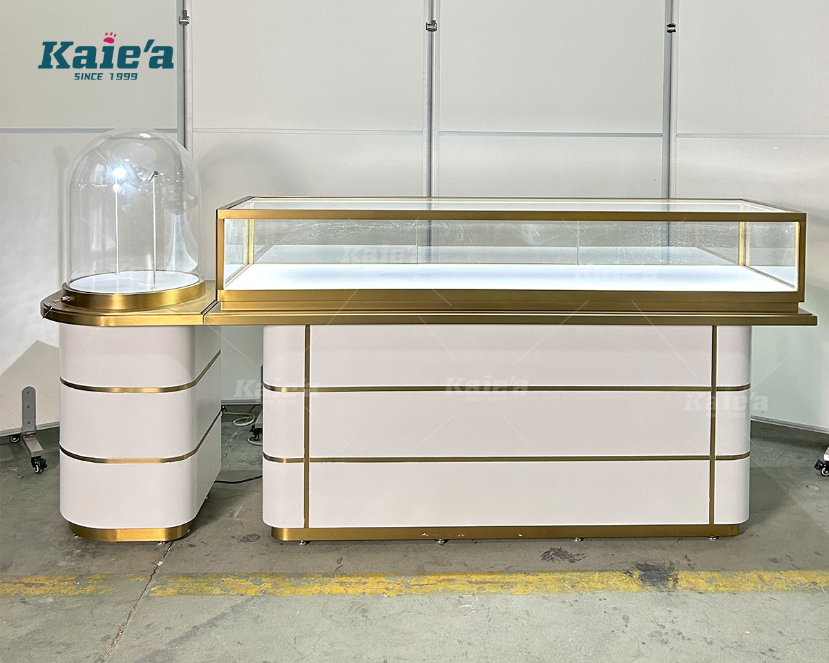 Luxe White Gold Checkout Jewelry Counter Set