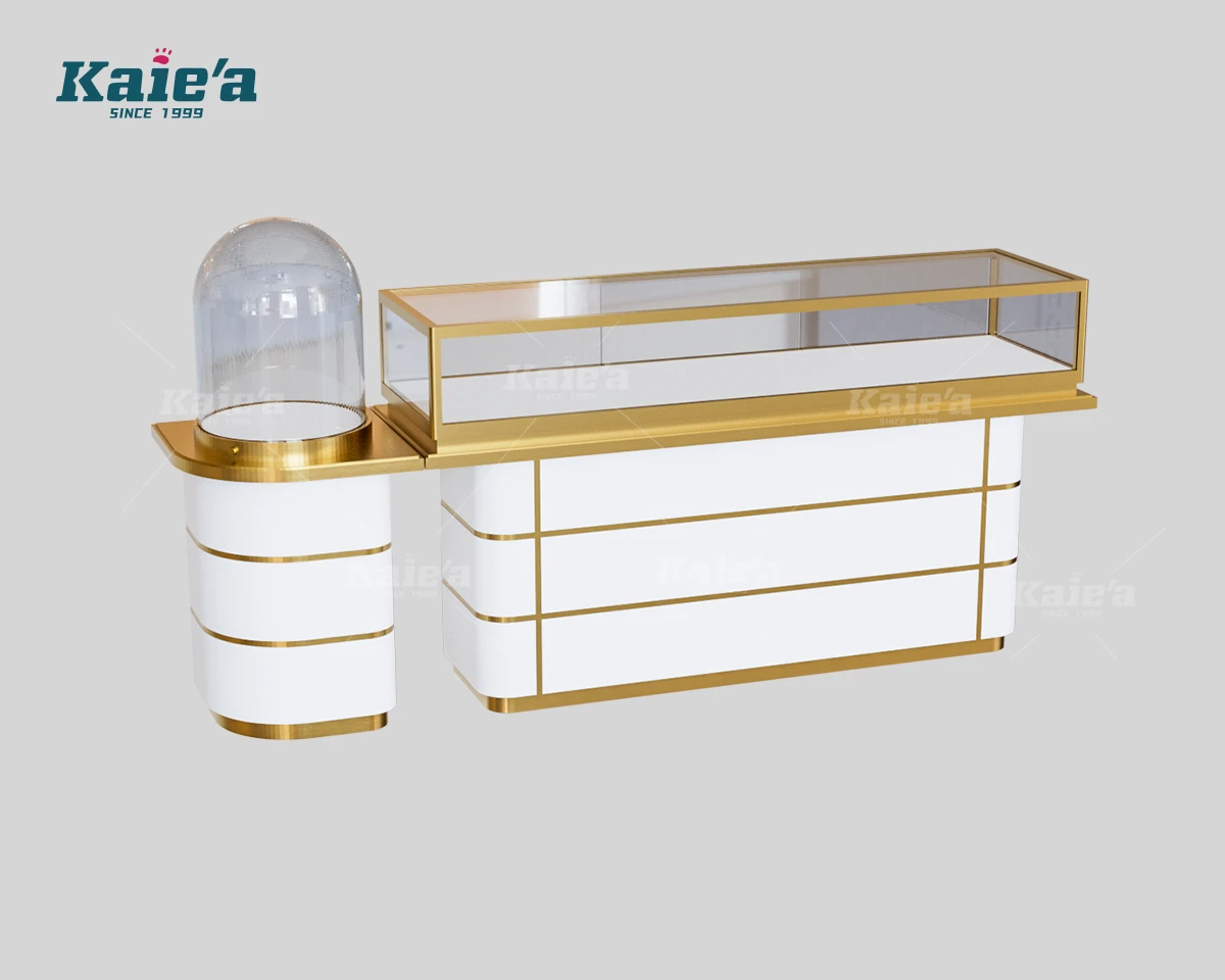 Luxe White Gold Checkout Jewelry Counter Set