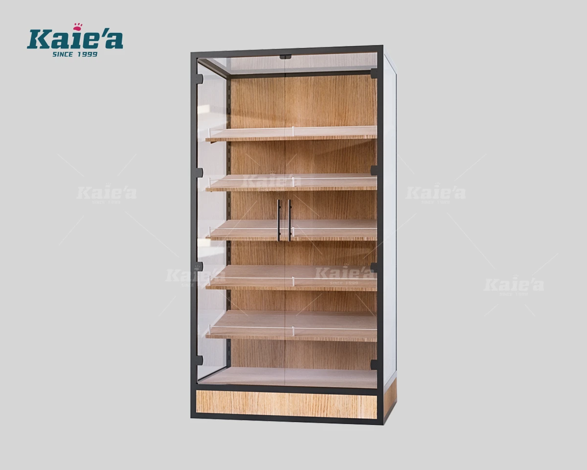 Closed Garment Display Showcase with Double Glass Doors