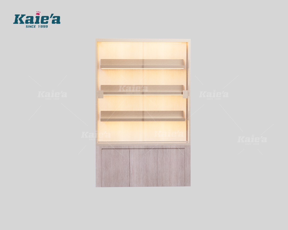 Vertical Slim Luxury Glass Display Cabinet