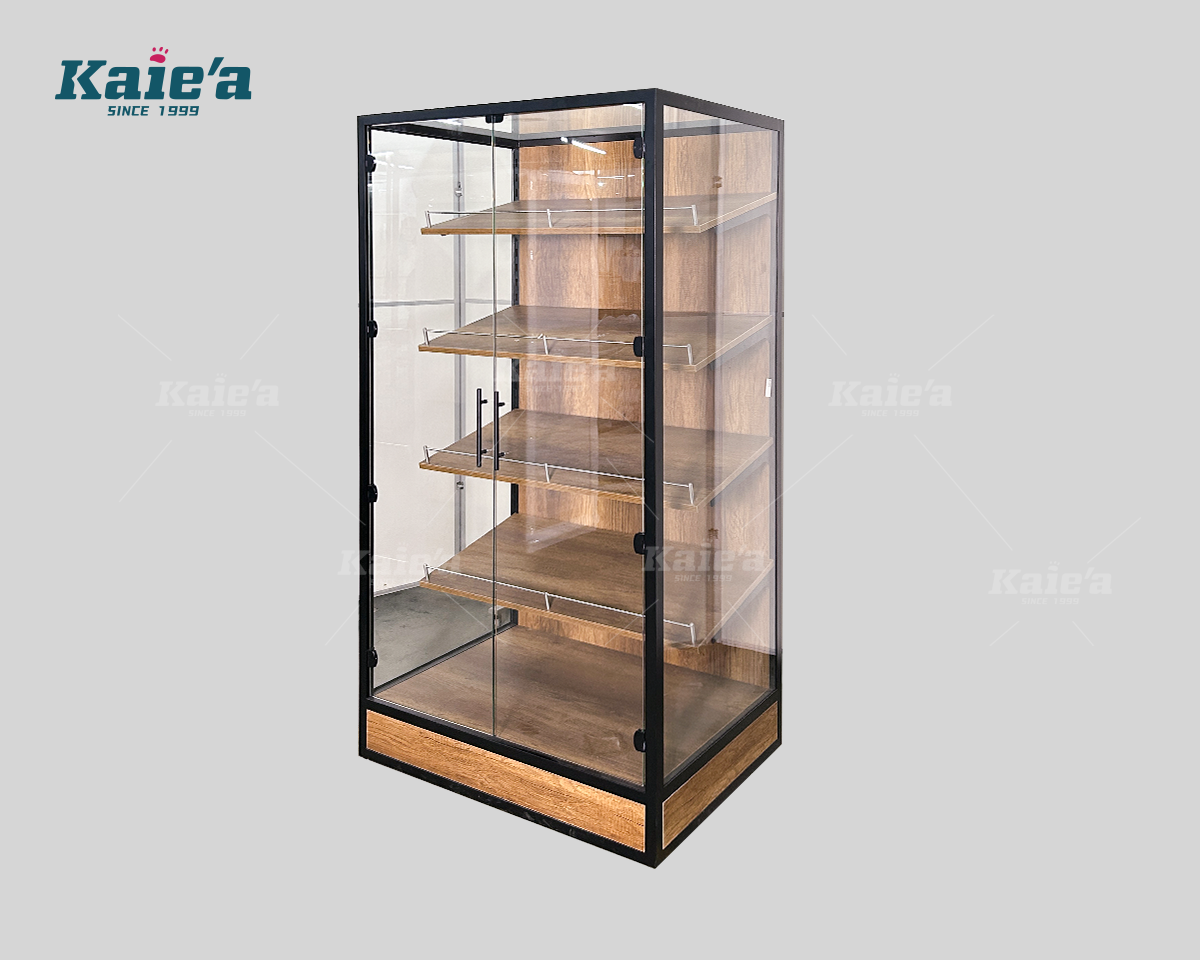 Closed Garment Display Showcase with Double Glass Doors
