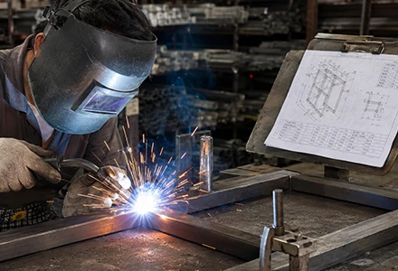 Weld Each Part Togetheraccording To The Drawing