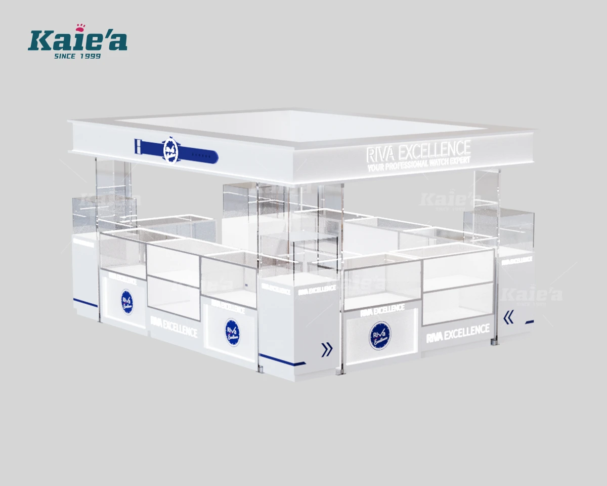 Custom Watch Retail Kiosk For Shopping Mall